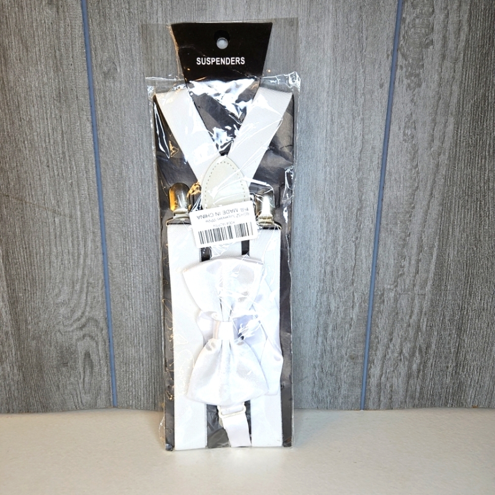 Source Unknown White Suspenders